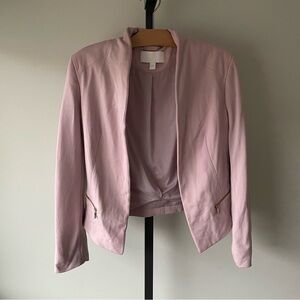 Hugo Boss Open Blazer Jacket Cropped Crop Pink Size 6 Small